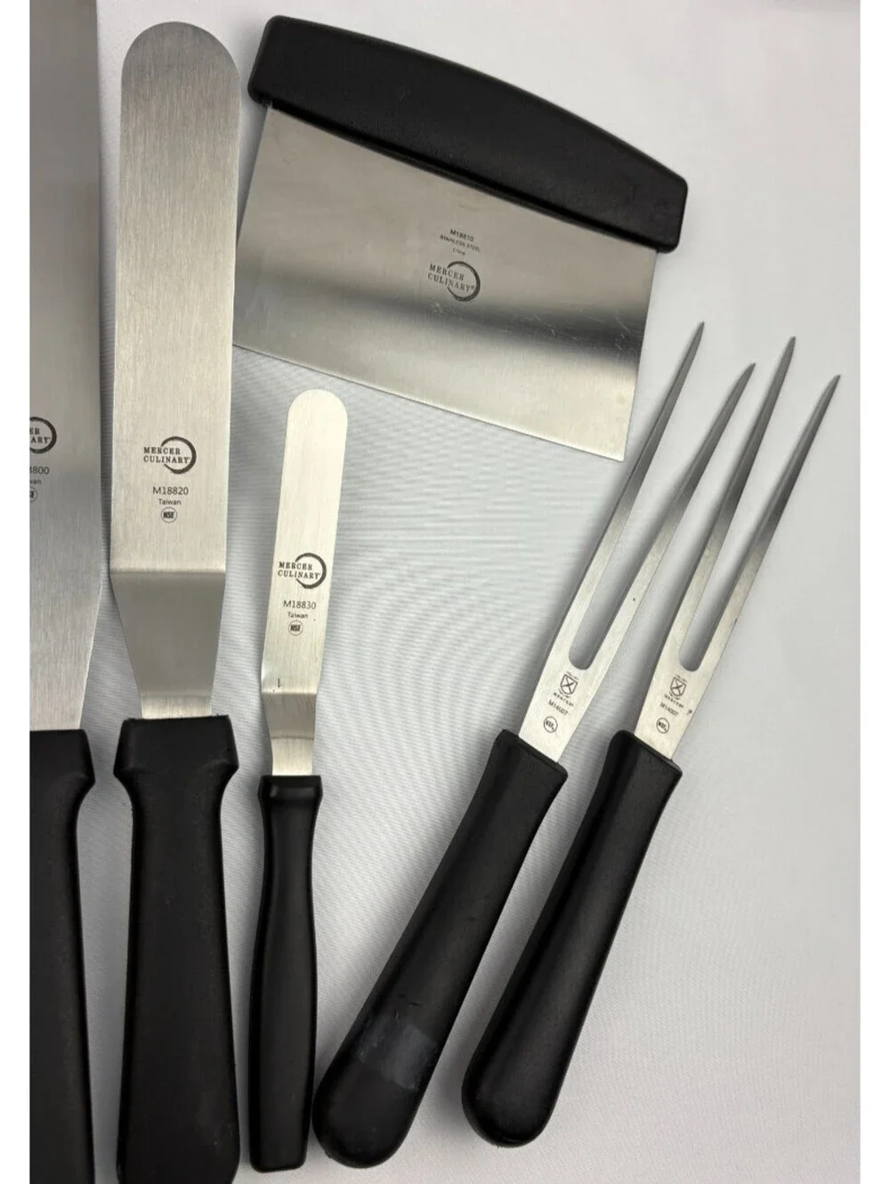Mercer Culinary 11pc Lot of Stainless Steel Kitchen/Baking Cutlery